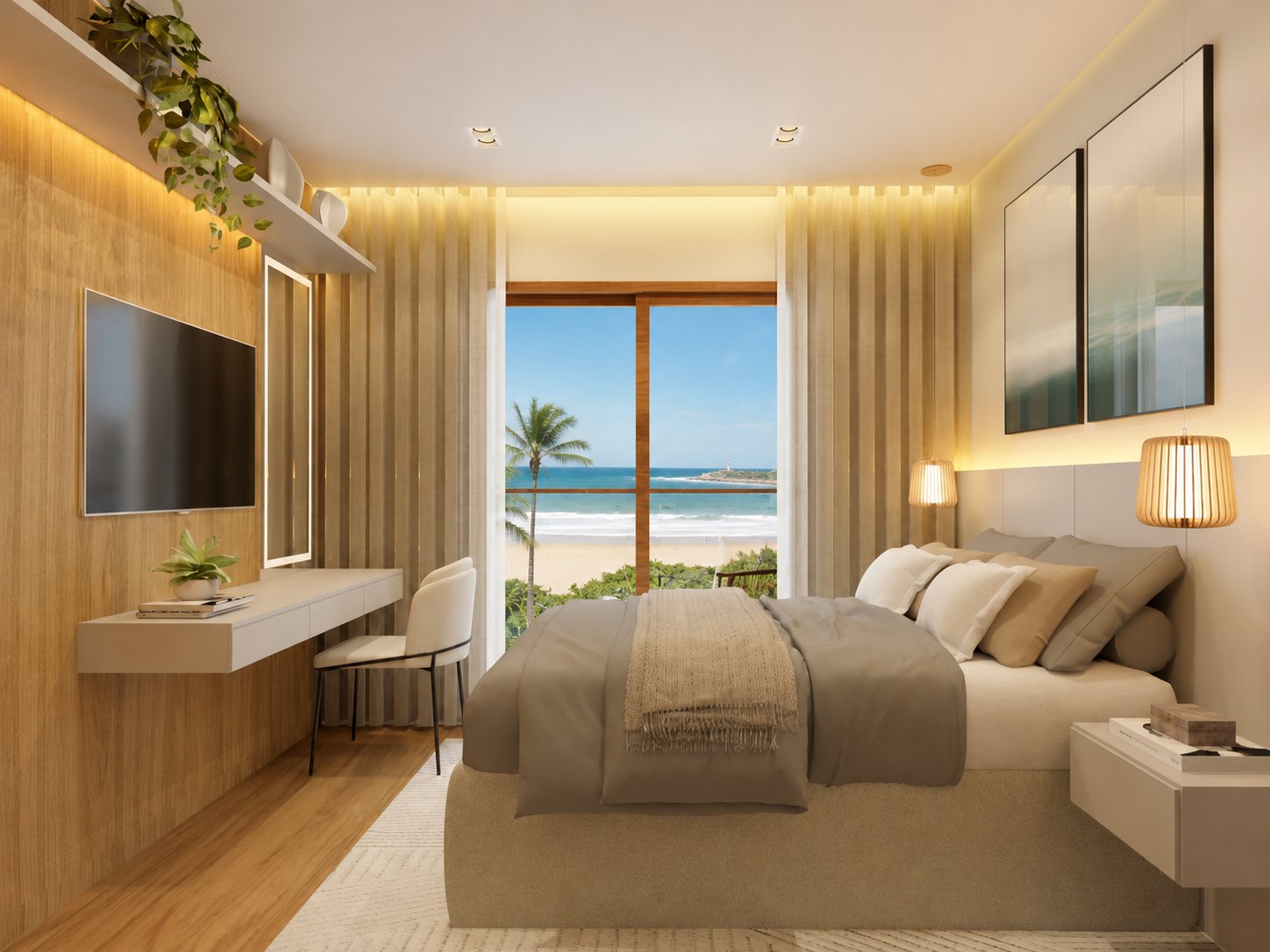 Quarto Vista Praia