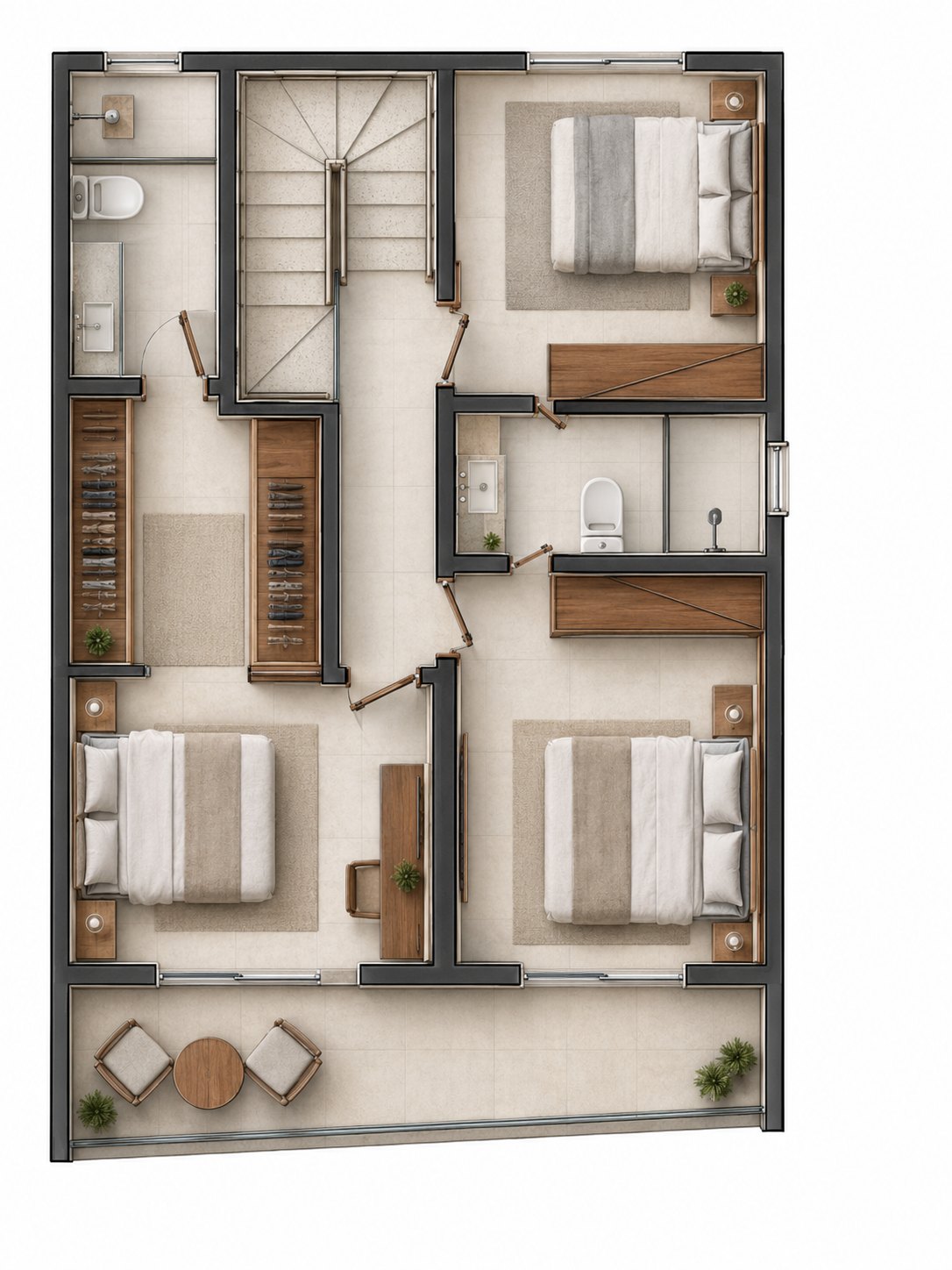 Planta humanizada - 1º pavimento